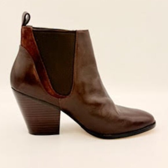 Cole Haan Grand.OS Leather Chelsea Ankle Boots Brown Women’s Size 10B - Picture 5 of 11